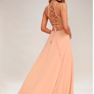 Lulus scrappy maxi dress